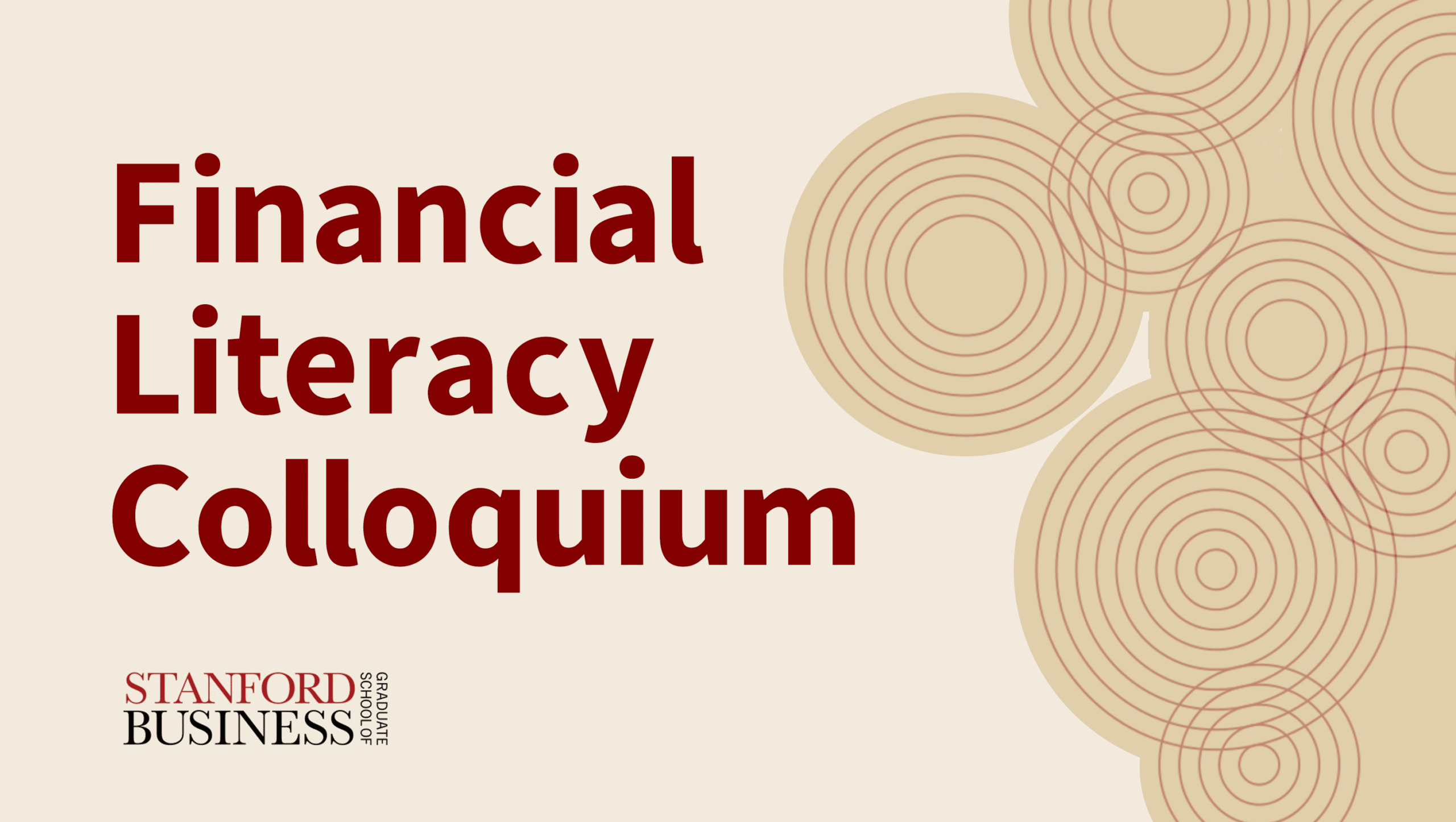 Financial Literacy Colloquium Series